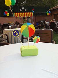 Ball Party Supplies theme Center pieces